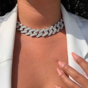 Customize S925 Hip Hop Full Iced Out 16mm Three Rows Diamond Cuban Chain Moissanite Necklace