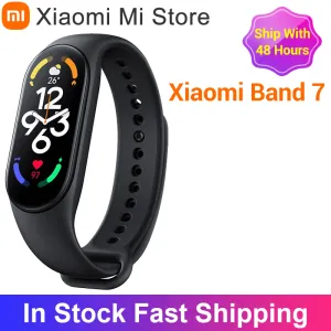 Braccialetti Nuovi Xiaomi Mi Band 7 Bracciale Smart Bracciale Ossigeno a colori 6 Colori Fitness Fitness Traker Bluetooth Bluetooth Waterroof Smartband