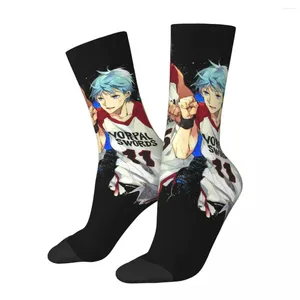 Erkek Çoraplar Komik Çılgın Sıkıştırma Çorap Erkekler İçin İyi Oyuncular Hip Hop Harajuku Kuroko Sepet Yok Spor Anime Serisi Happy Boys Crew