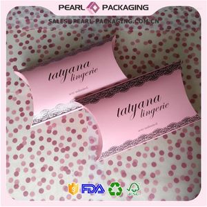 Gift Wrap Spot Glossy UV Pillow Box For Hair Extension Packaging & Apparel