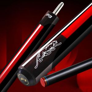 Ankunft P3 Pool Cue Stick Schwarzwelle 10 mm/11,5 mm/13 mm Spitze Größe Uni-Loc-Gelenk Glattes Griff mit Pool-Cuse-Hülle 240416