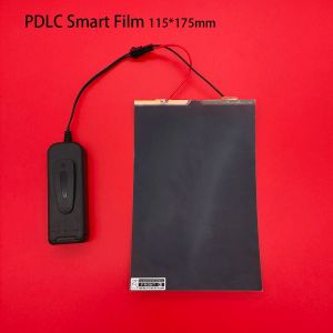 Control 115*175mm sample Electric black color Selfadhesive PDLC Film Smart dimming film Glass Window Door Tint home cinema meeting room