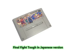 Cartões Final Fight Tough in Japanese Versão 46 Pins Video Video Games Card NTSC Retro Console!