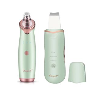 クリーナーckeyin blackhead remover microdermabrasion真空吸引ポアクリーナーニキビ除去 +超音波スキンスクラバー +ナノスプレー