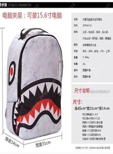 2022SG Chaopai High School School School Sprayground Blue Mouth Creative Personalizado Backpack1443471