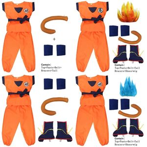 Anime Cosplay Costumes Dzieci i dorosły syn anime Goku przychodzi do mundurek odgrywania ról niebieskie złote czarne peruki wakacyjne impreza w świątecznej imprezie Wydajność Costumesc24321 C24321