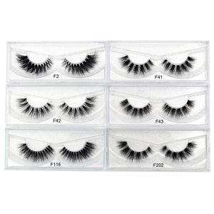 Visofree Nerz Wimpern unsichtbare Band Wimpern natürlicher 3D Falsches Wimpern Vollstreifen transparent cilios posticos 240420