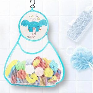 Storage Bags Convenient Quick-drying Baby Bathtub Toy Bag Quick Drainage Foldable Bath Mesh Bathroom Accessories
