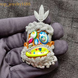 Custom 7.20 Ct Diamond Sier Iced Out Vvs Moissanite Pendant Faced Mossanite Jewelry Gift for Him