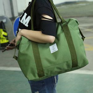 バッグ耐久性のある折りたたみナイロントラベル荷物ダッフルバッグ大容量女性用詰めキューブ荷物の女の子週末バッグポーチハンドバッグ