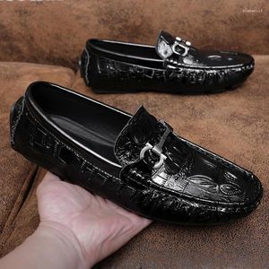 Casual Shoes Man Shoe Brand Men Loafers Leather Men's Moccasins Masculino Office Dress Wedding Slip On Boat