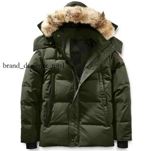 Marca canadense Men Jacket Down FourRure Parka Homme Jassen Chaquetas Outerwear Wolf Fur Manteau Wyndham Goose Jacket Coat Expedition Expedition 1251