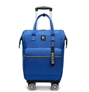 Podręczniki Wome Travel Trolley Bag Plecak Kobiet Rolling Plecak 20-calowy Kobiety Przewoźnik bagażowy torby wózka 22-calowe kobiety walizki