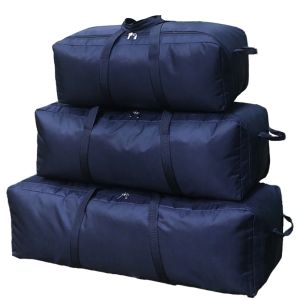 Väskor extra stor förvaring duffle påse 55l 100l 150L rese gym påse vikbar utomhus camping handväska vattentät