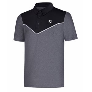 Sommarens golfkläder Kort ärm Golf T-shirts Svart eller grå färger Golf utomhus Leisure Polos sportskjorta