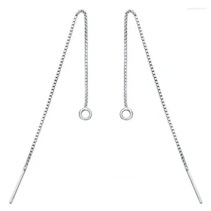 Brincos de balanço Sinya diy 925 Sterling Silver Tassel Mulheres pendentes de jóias finas longas Cadeia de fio de ouvido pendurado Brincos