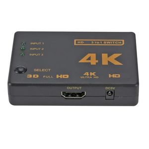 2024 4K/2K/1080P HDMI-Compatibl Splitter 3 Giriş 1Output Port Hub Video Anahtar Anahtarlayıcı Kutu Hub DVD için DVD için HDTV Xbox PS3 PS4 için
