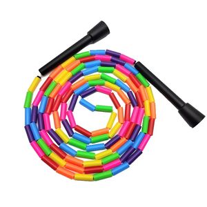 2.7M Soft Beaded Jump Rope Non-Slip Handle Adjustable Segmented Fitness Skipping Rope Keeping Fit Training Playing 240418