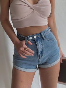 Women's Jeans Retro High-Waisted Sexy Girl Denim Shorts