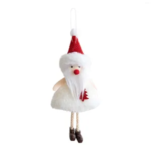 Dekorative Figuren gestrickt Puppen Weihnachtsbaum -Dekorationen Schneemann Girl Engel Hängen Ornamente