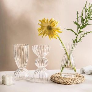 Vasen Glasblume Vase für Herzstück Tisch Home Innenschreibtisch Dekor Dekorative Hochzeit Hauswarming Geschenk Blumen