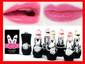 Blütenlippenstift dauerhafte Feuchtigkeitscreme Transparente Kosmetik wasserdichte Temperaturänderung Farbe Jelly Lippenstift Balsam Make Up New6553592