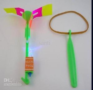 LED Niesamowite latające strzały helikopter Parasol Light Parachute Kids Toys Christmas Toy4471589