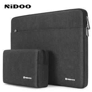 Nidoo Waterproof Laptop Rleeve Bag 13 14 15,6 cala pokrywy dla powietrza pro m1 13 notebook komputerowa torba akcesoriów 240409