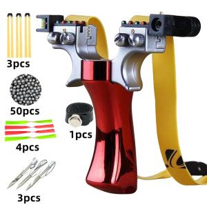 Scopes Laser Assisted Slingsshot Double Vint Fast Compression Slingshot Outdoor Hunting Shooting Accessories Hunting