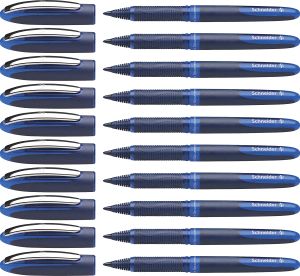 Pacote de canetas de 3 schneider One rollerball caneta caneta pontilhas 0,3/0,5/0,6/1,0 mm preto/azul/vermelho/verde/violeta