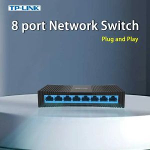 Switches TPLINK 8 PORT RJ45 10/100 MBPS Fast Switch SOHO Network Ethernet Hub Networking TP Network Switches TLSF1008 LAN SWITCH