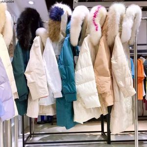 Babaoyin tam boyun aşağı ceket kış moda belini sıcak beyaz ördek markası kadın giymek