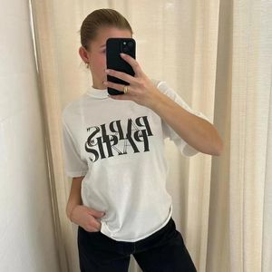 Koszule damskie T-shirty inspirowane Białe Bawełniane T-shirty Kobiety okrągły szyja Krótkie rękawie letnie koszulki tee swobodne topy wydrukowane litery