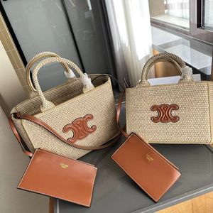 Beach Bags Tote bag Designer bag womens handbag luxury set embroidered shopping bag grass woven vegetable basket French style shoulder bag crossbody bag beach