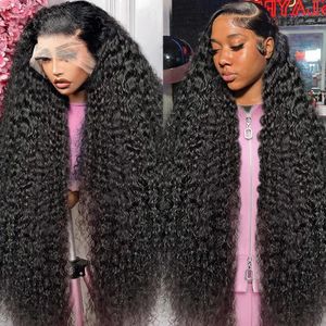 Le Mythe 13x4 кружевное переднее парик 30 40 дюймов 250 Плотность Глубокая волна 13x6 HD Прозрачный кружевный парик для волос для женщин 240408