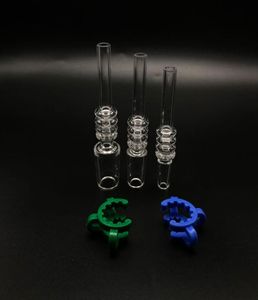 Mini Koleksiyoncu Kitleri için Kuvars İpucu Eklem 10mm 14mm 18mm Ücretsiz Plastik Keck Klipleri