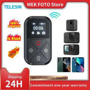 Control Telesin 80m Bluetooth Remote Control for Gopro Hero 11 10 9 8 Max with Wrist Strap for Smart Phone Action Camera Accessories