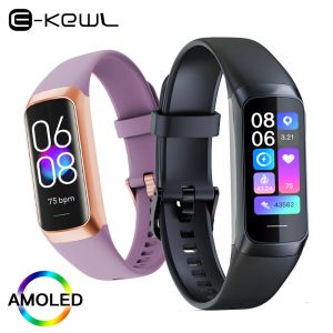 Bileklikler vwar fit akıllı bant AMOLED ekran gövde termometresi spor akıllı bileklik 7 kalp atış hızı monitör fitness izleyici xiaomi iOS