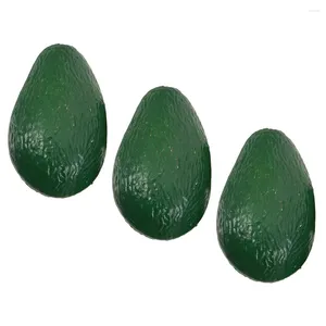 Decorazione per feste 3 PC decorazioni di plastica Modelli di frutta finta Modelli di cibo Avocado simulati realistici