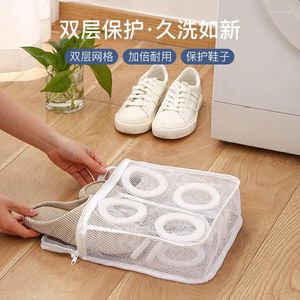 Storage Bags Mesh Washing Machine Shoes Bag Anti-deformation Zipper Laundry Travel Clothes Airing Dry Tool