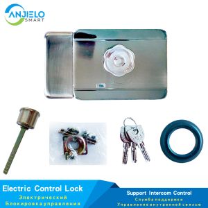 Controle trava eletrônica de porta ao ar livre bloqueio de metal suporte de metal smart intercom Intercom Sistema de controle de controle bloqueio de controle elétrico