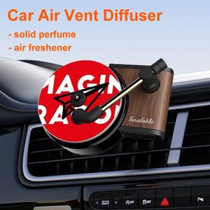 Auto Diffuser Vent Clip Flavoring for Cars Vintage Gramophone Solid Air Freshener Car Freshener Clip Perfume Air Outlet Decor 240418