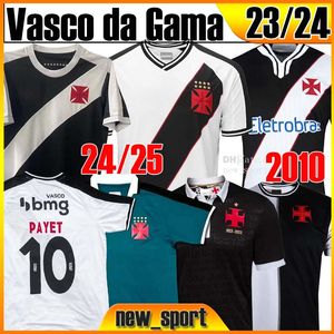 4xl 24 25 Vasco Da Gama Futbol Formaları Yelek Maç Öncesi Gömlek Masal Gömlek Maxi Rios Paulinho Fabiano Muriq Özel Formalar 2023 2024 Erkekler Siyah Beyaz Futbol Gömlekleri