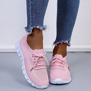 Casual Shoes Women's Sneakers Breattable Sticked Socks Lace Up Ladies Female Students Vulcanized Running Shoesfty67