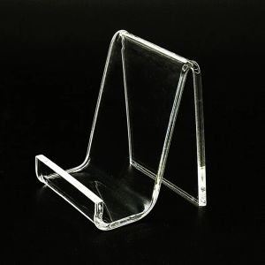 Wallets Acrylic Show Display Holder Stands Rack Purse Bag Wallet Phone Book L5cm Retail Store Exhibiting 20pcs