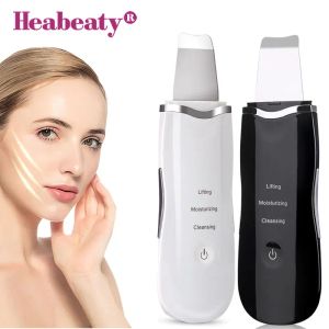 Instrument Ultrasonic Skin Scrubber Deep Cleaning Face Scrubber Vibrating Facial Cleansing Skin Spatula Peeling Ultrasonic Skin Scrubber