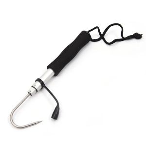 Accessories Retractable 60/120cm Stainless Steel Telescopic Sea Fishing Spear Hook Tackle Suitable for All Kinds of Heavyweight Fish Active