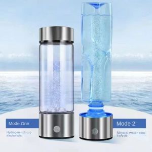 Flasche Wasserstoff reichhaltiges Wassergenerator Japanische alkalische Energie Glasflasche Anion Wasser Ionisator Anti USB H2 gesunder Smart Cup