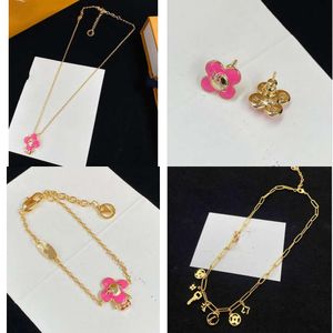 Pendant Chain Gold-plated Stainless Steel Letter Necklace Wedding Jewelry Accessories