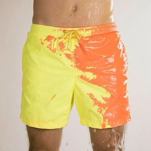 Mens Beach Shorts Vattenfärg Byt byxor SH SWIMMING TRUNKS stor storlek Temperatur snabb torr Sens E9G3 240410